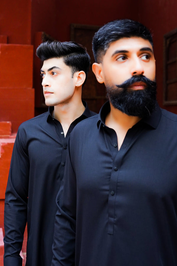 Black - Shalwar Qameez - SQCFBL9114
