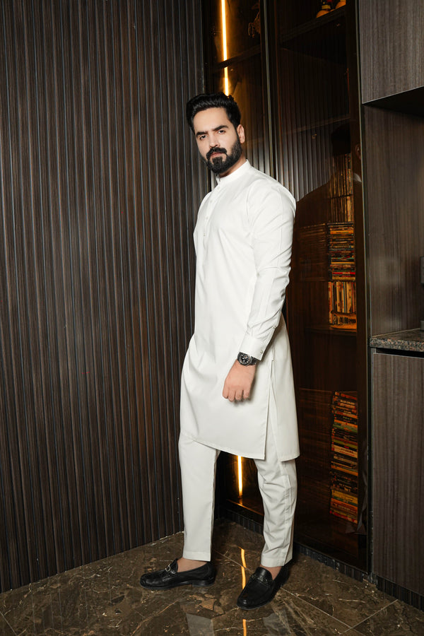 Off White | Kurta Trouser | KT-7