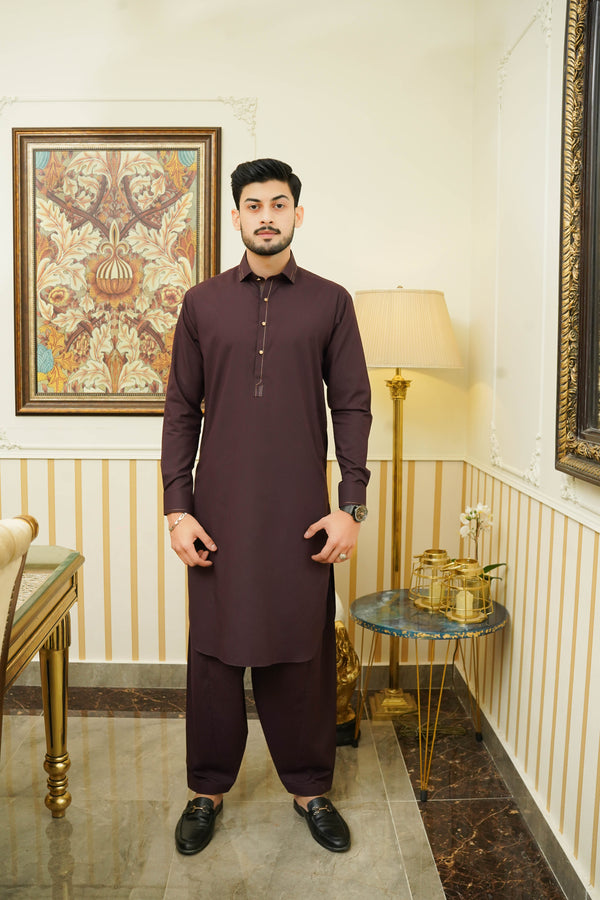 Maroon | Shalwar Qameez | SQ-D7/8
