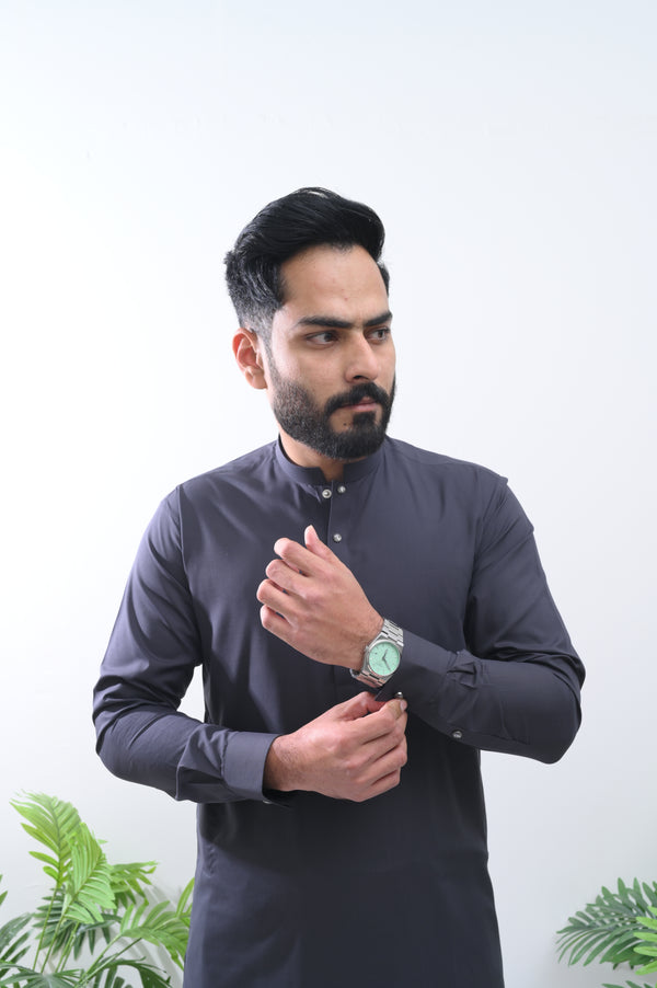 Kurta Trouser | Charcoal | KT/10