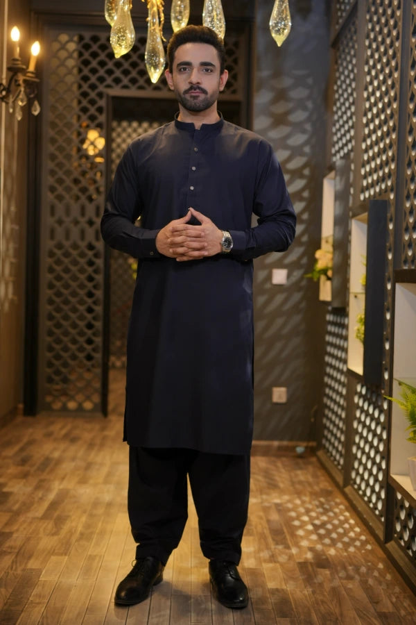 Navy Blue | Shalwar Qameez | Blended SQ/4