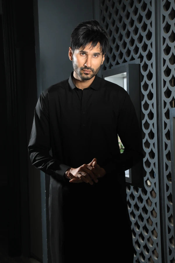 Black | Shalwar Kameez | Blended SQ/15